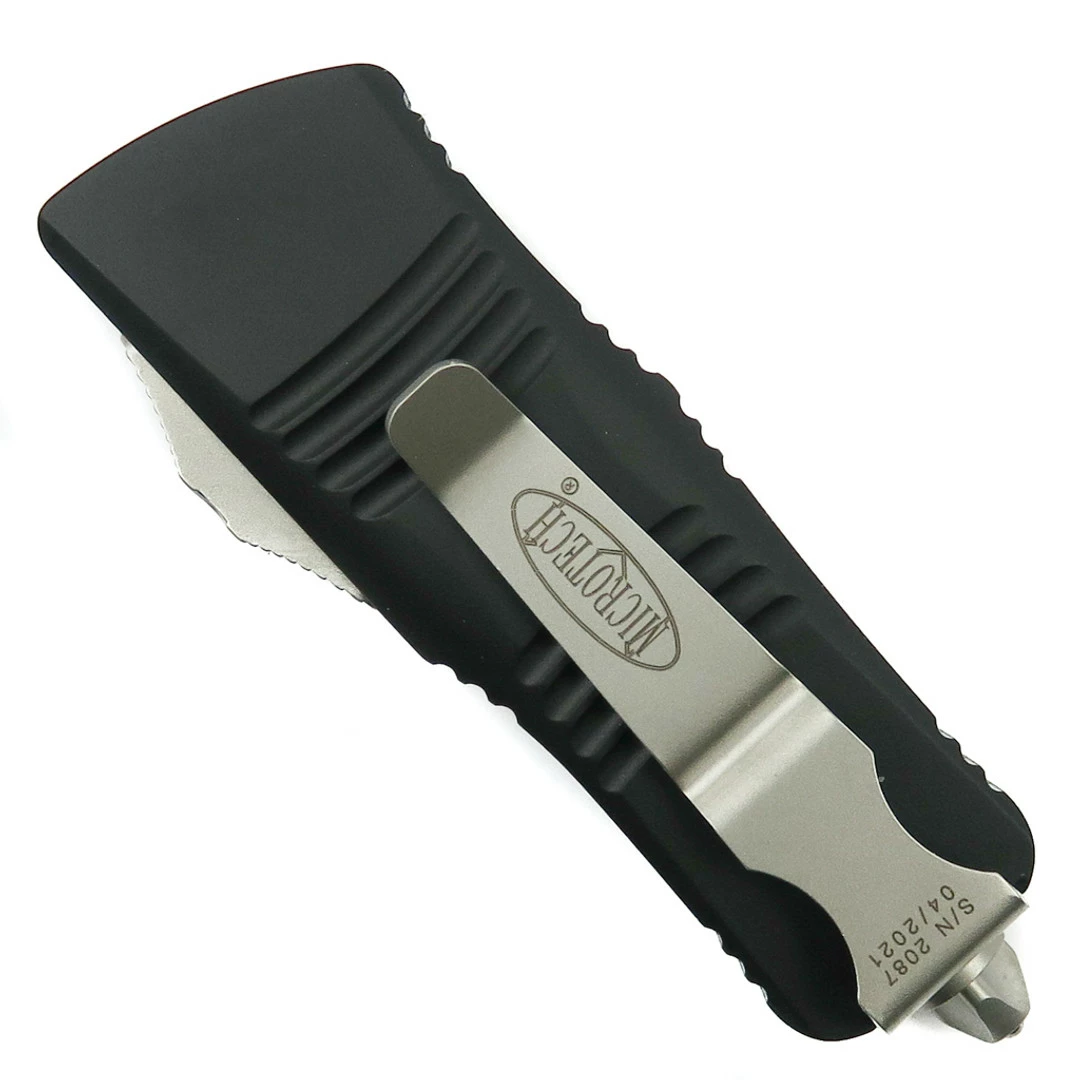 Microtech Mini Troodon CA Legal OTF Auto Knife, Dagger Stonewash Blade 2 Microtech Mini Troodon CA Legal OTF Auto Knife, Dagger Stonewash Blade - Image 2