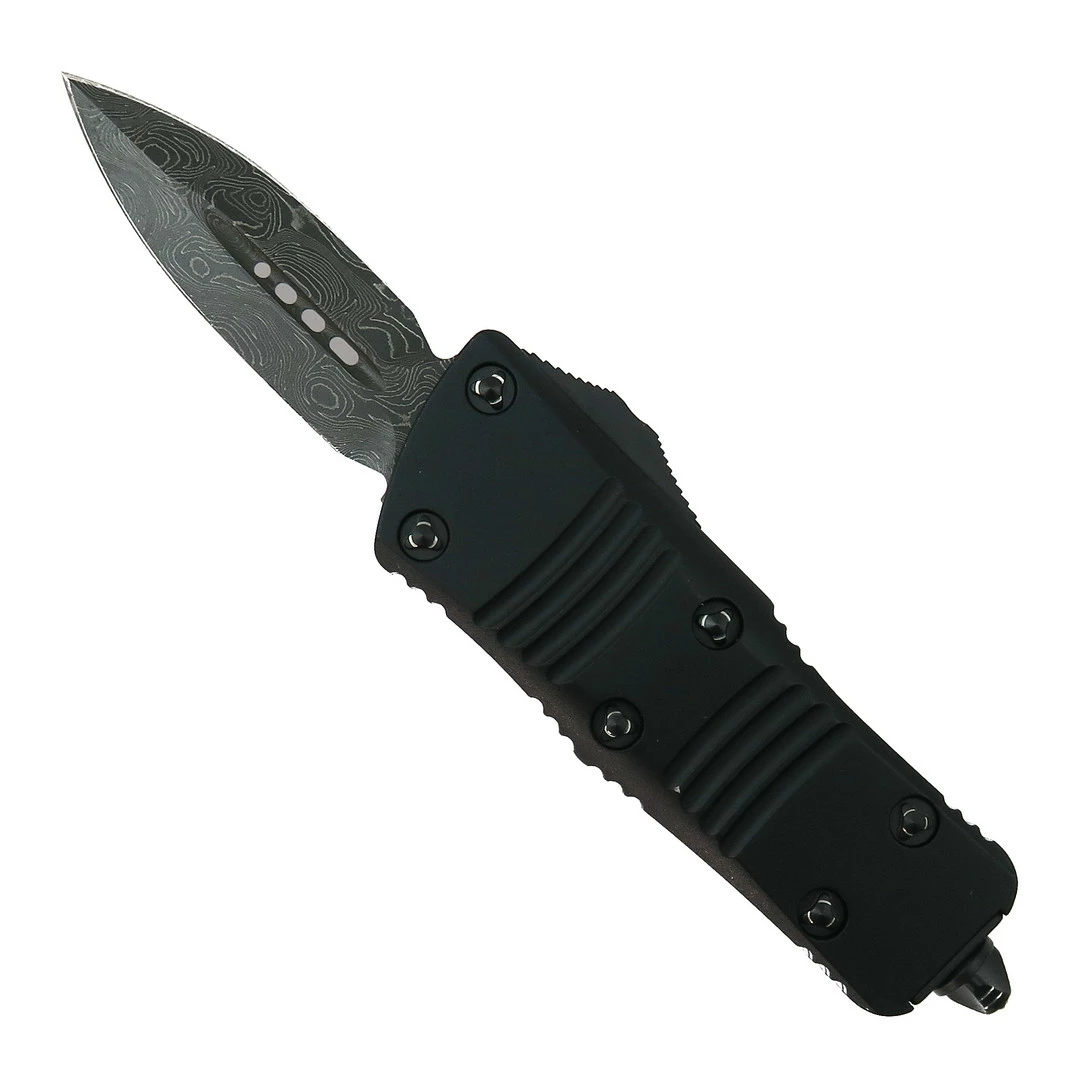Microtech Signature Series Mini Troodon CA Legal OTF Auto Knife, Damascus Blade 1 Microtech Signature Series Mini Troodon CA Legal OTF Auto Knife, Damascus Blade