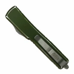 Alternative view of Microtech Distressed OD Green UTX-70 OTF Knife, Apocalyptic Spartan Blade