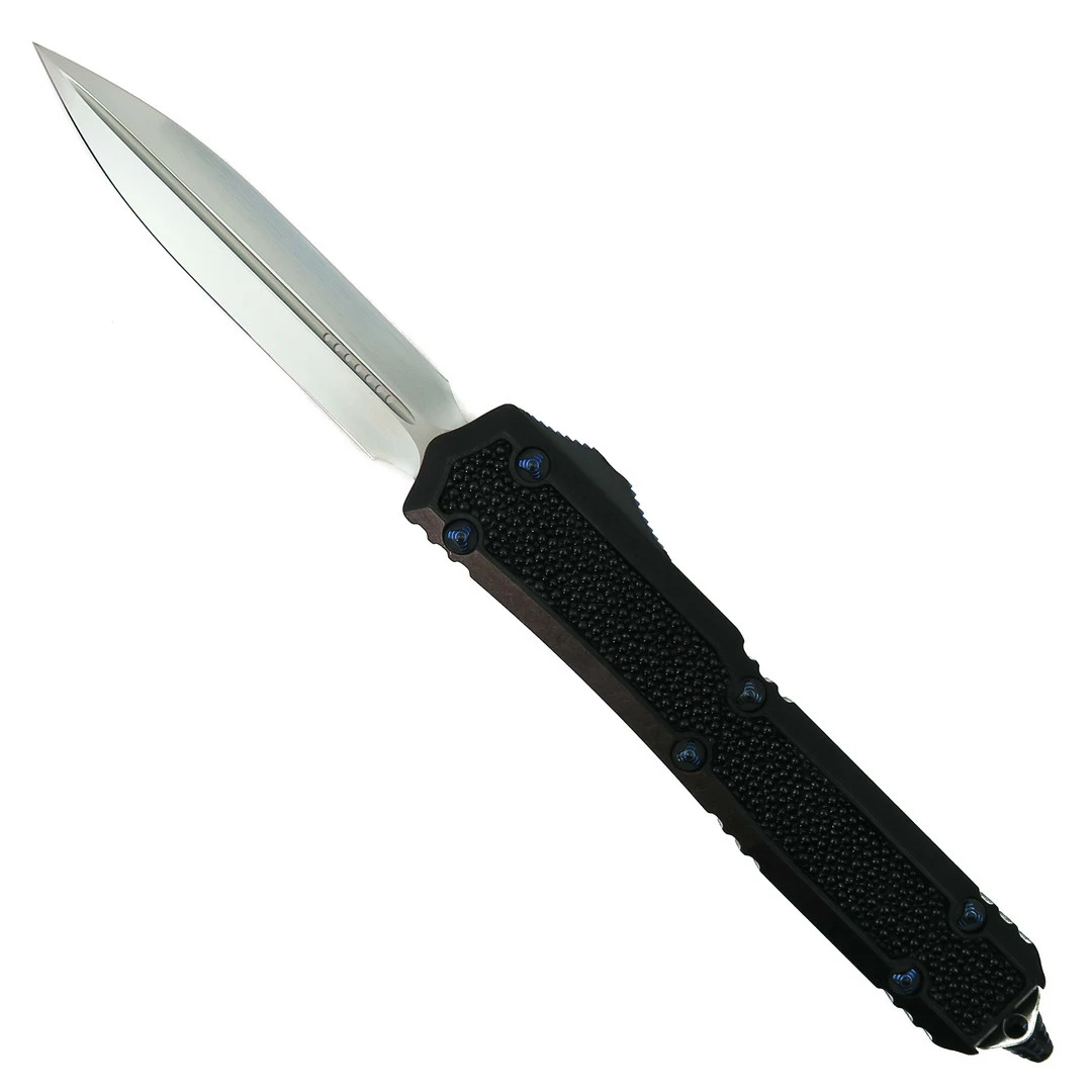 Microtech Marfione Custom Stingray Inlaid Makora OTF Knife, Polished Dagger Blade 1 Microtech Marfione Custom Stingray Inlaid Makora OTF Knife, Polished Dagger Blade