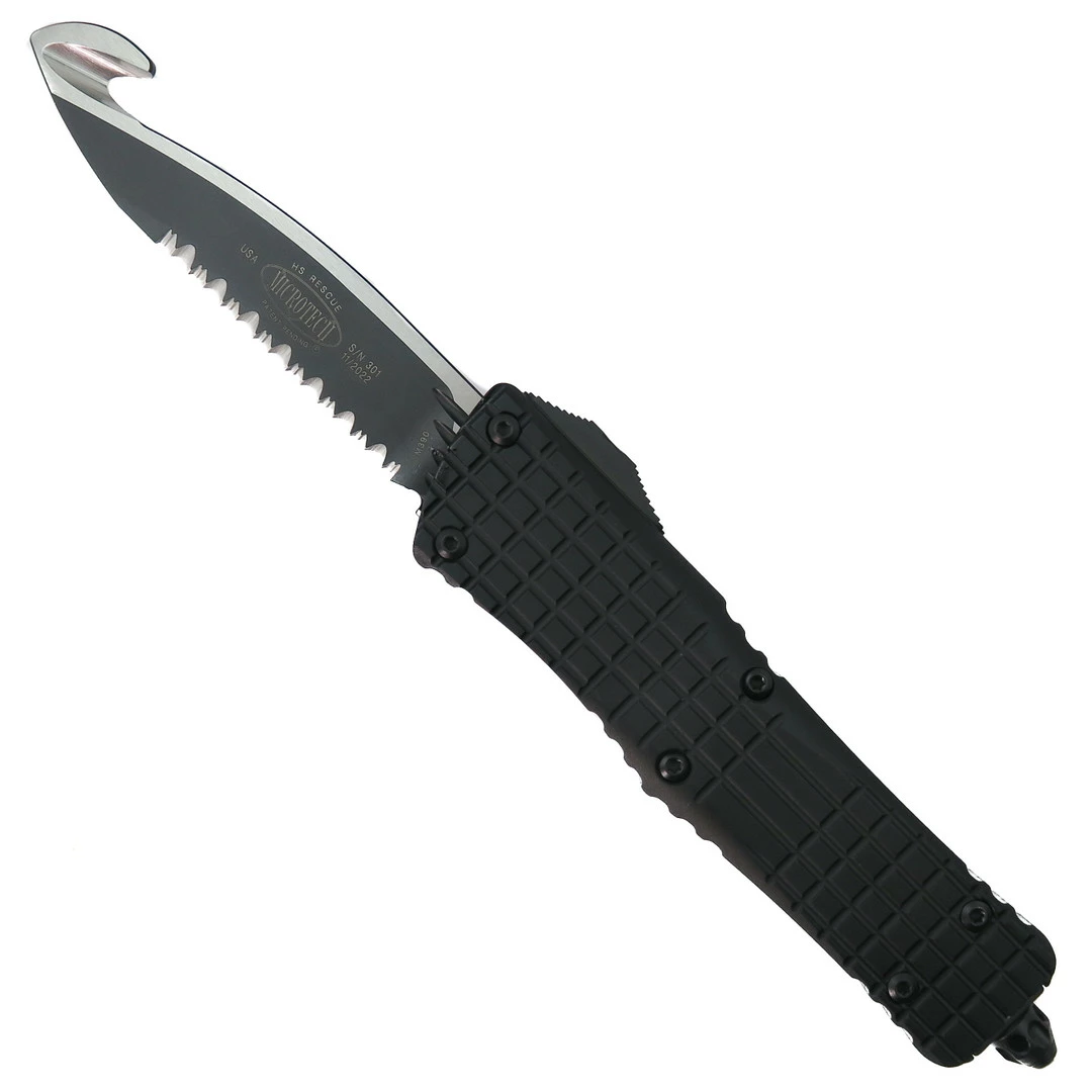 Microtech Frag Pattern Rescue Combat Troodon, Rescue Serrated Blade 1 Microtech Frag Pattern Rescue Combat Troodon, Rescue Serrated Blade