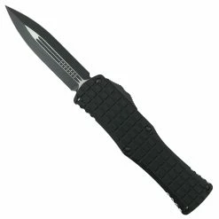 Microtech Signature Series Frag Pattern Hera OTF Knife, Black Blade