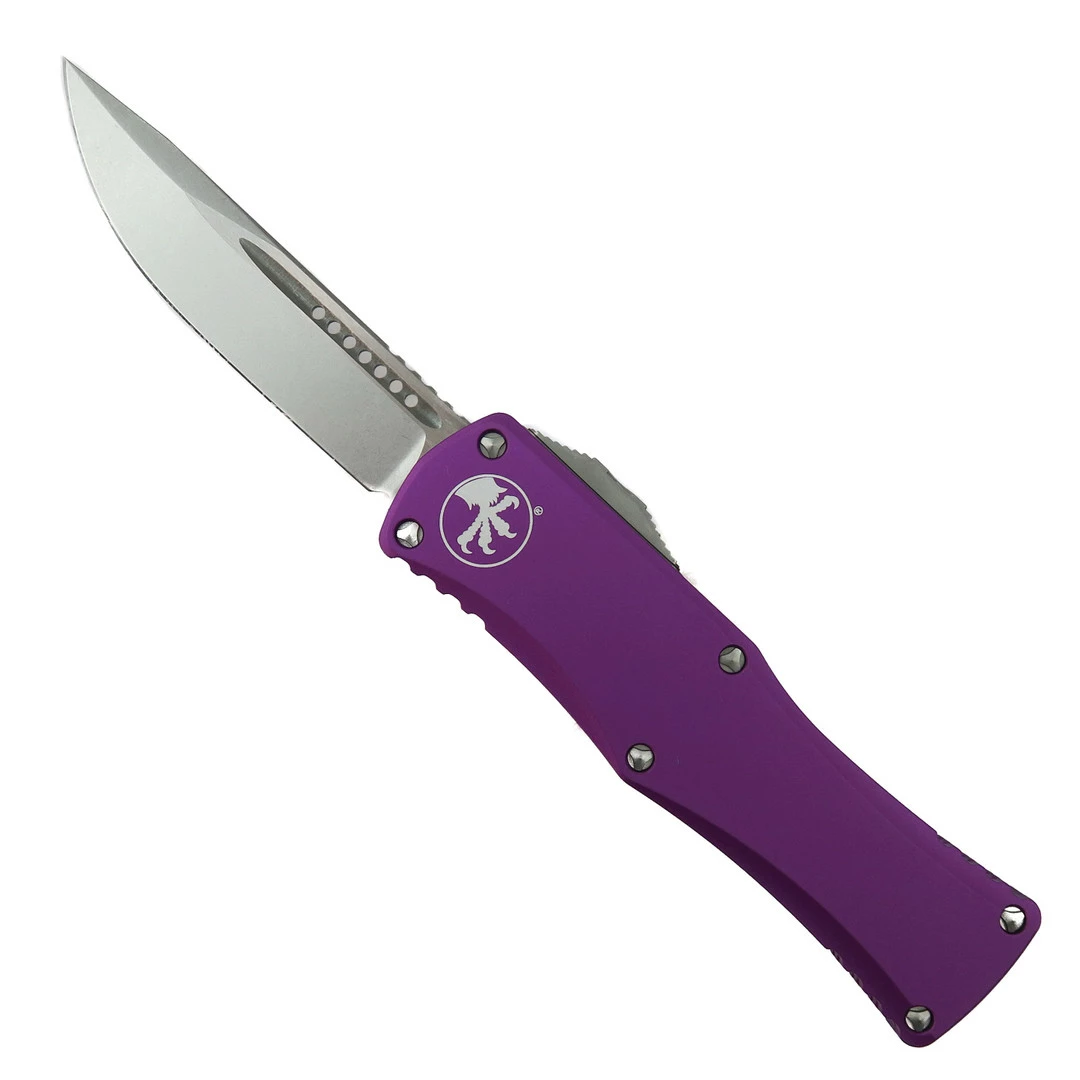 Microtech Violet Hera OTF Knife, Stonewash Blade 1 Microtech Violet Hera OTF Knife, Stonewash Blade