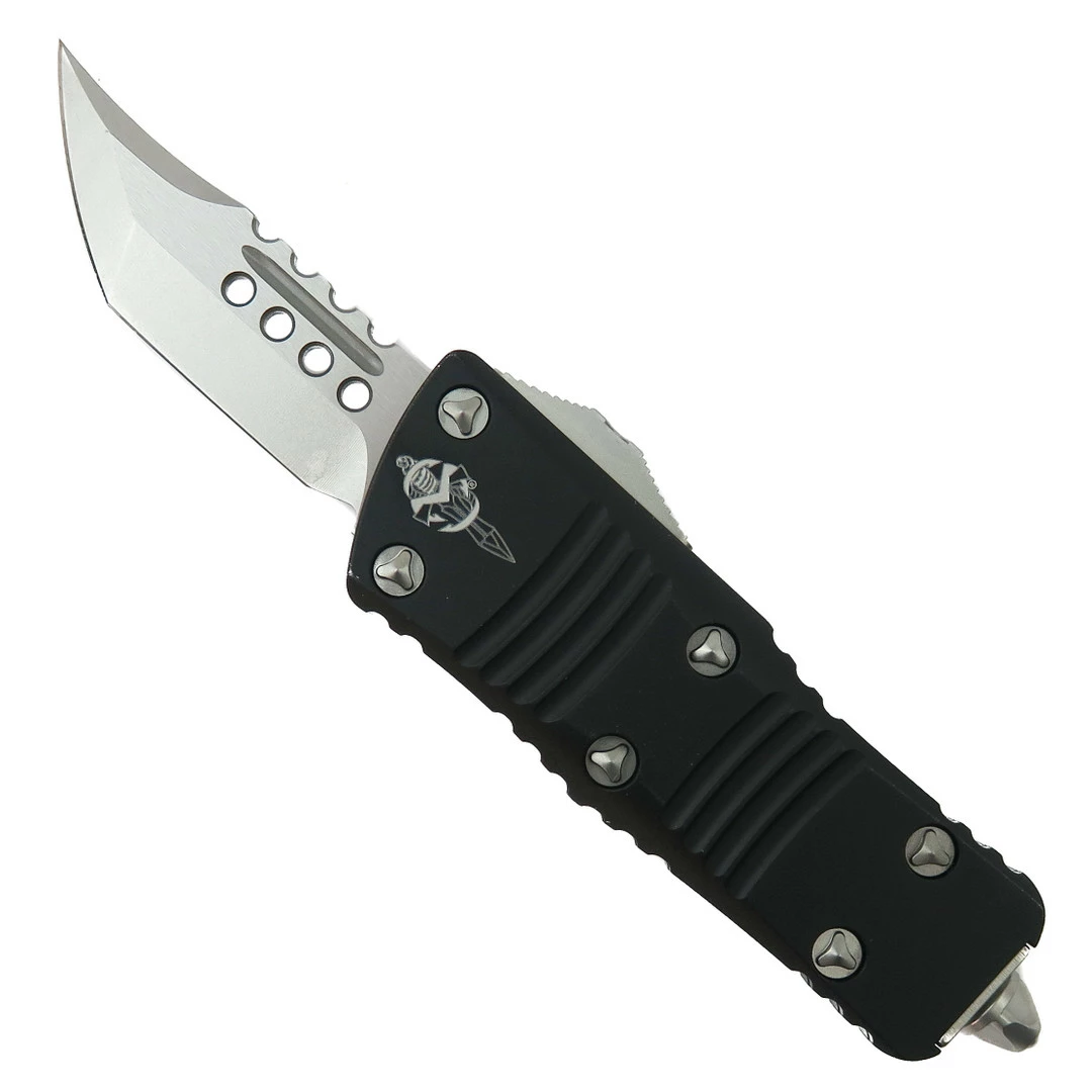 Microtech Signature Series Mini Troodon OTF Knife, Hellhound Stonewash Blade 1 Microtech Signature Series Mini Troodon OTF Knife, Hellhound Stonewash Blade