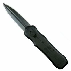 Piranha Knife Company Piranha Excalibur D/E OTF Auto Knife, 154CM Black Blade
