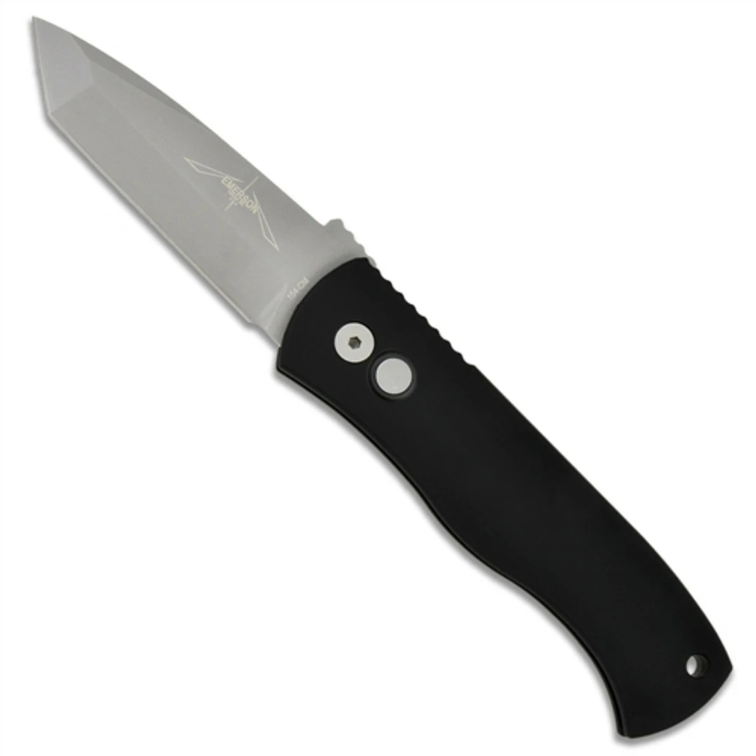 Pro-Tech Knives Pro-Tech E7T01 Emerson CQC7 Tanto Auto Knife, 154CM Blasted Blade 1 Pro-Tech Knives Pro-Tech E7T01 Emerson CQC7 Tanto Auto Knife, 154CM Blasted Blade
