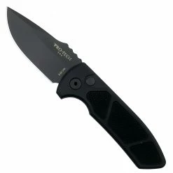 Pro-Tech Knives Pro-Tech Textured SBR Auto Knife, Black Blade