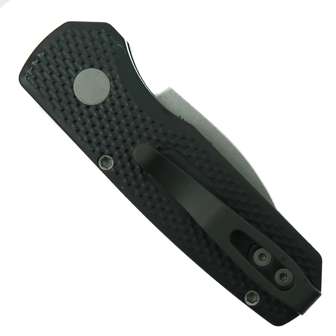Pro-Tech Knives Pro-Tech Textured Runt 5 Auto Knife, Wharncliffe Stonewash Magnacut Blade - Image 2