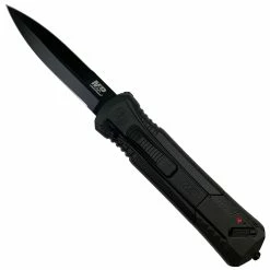 Smith & Wesson BlackOut OTF Spring Assist Knife, Black Blade [Exclusive]