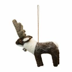 Holly Socrates Felt Nordic Reindeer Ornament