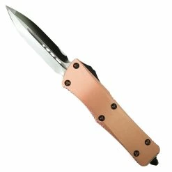 Marfione Custom Copper Top Troodon OTF Knife, Mirror Blade